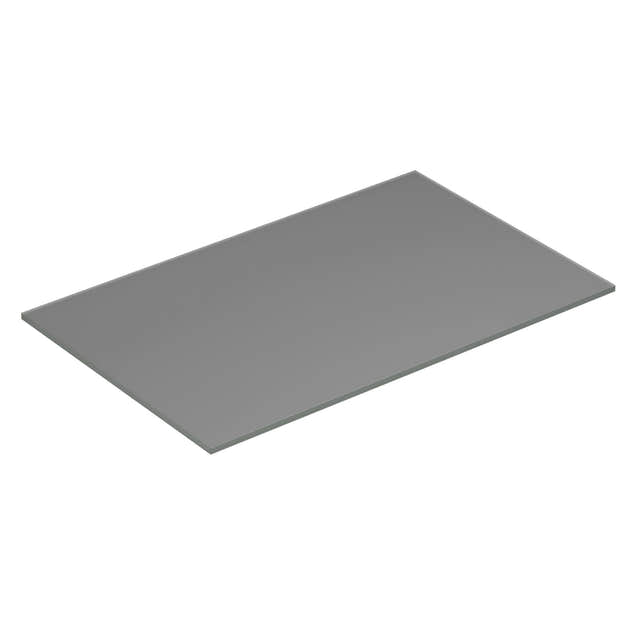 Dansani Calidris Form Topplate B40-232xH1xD50cm Lys grå matt / 80cm Dansani Benkeplate bad DA-630808002