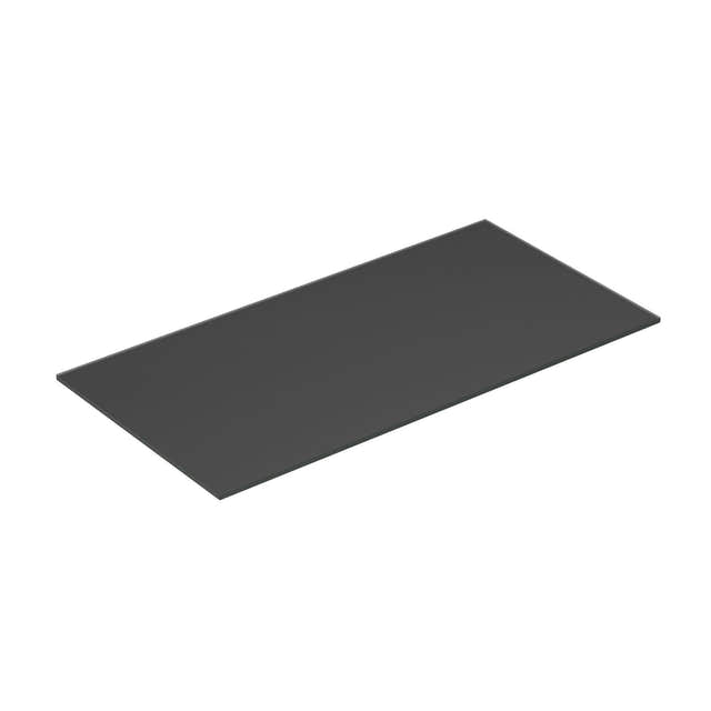 Dansani Calidris Form Topplate B40-232xH1xD50cm Mørk grå matt / 100cm Dansani Benkeplate bad DA-630810007