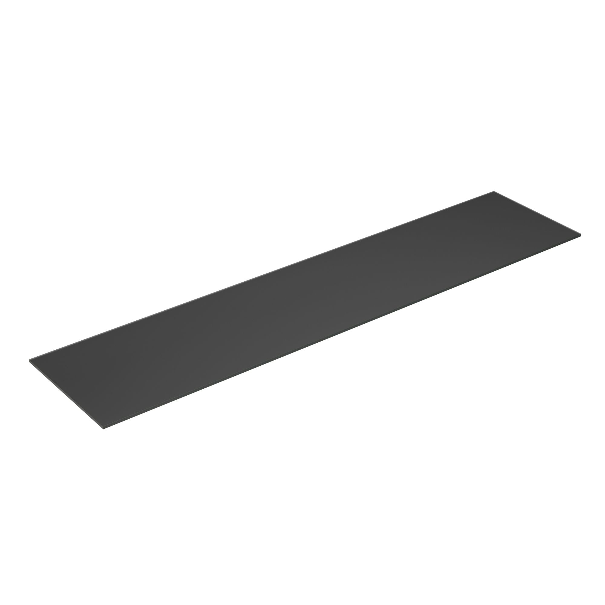 Dansani Calidris Form Topplate B40-232xH1xD50cm Mørk grå matt / 220cm Dansani Benkeplate bad DA-630822007