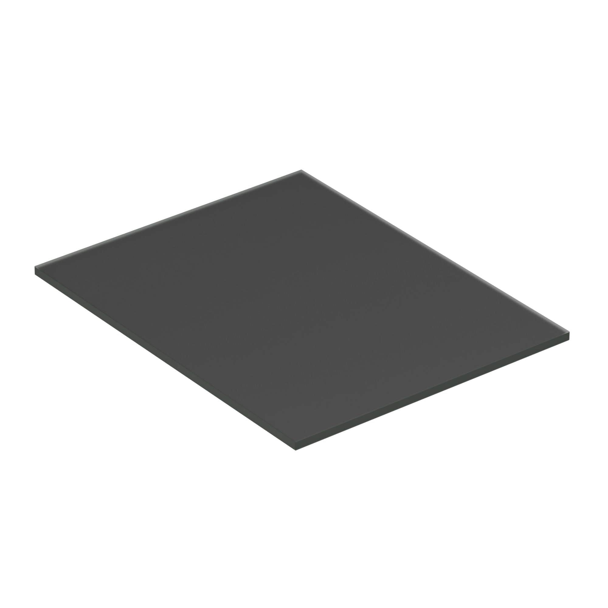 Dansani Calidris Form Topplate B40-232xH1xD50cm Mørk grå matt / 40cm Dansani Benkeplate bad DA-630804007