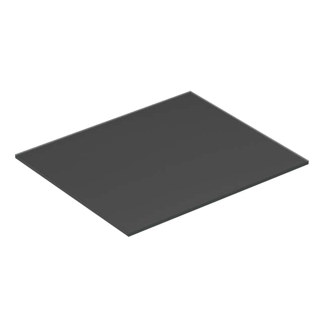 Dansani Calidris Form Topplate B40-232xH1xD50cm Mørk grå matt / 60cm Dansani Benkeplate bad DA-630806007