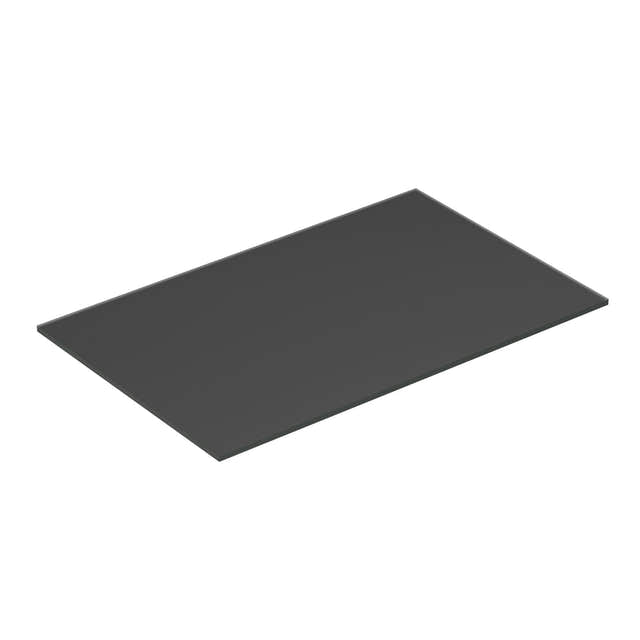 Dansani Calidris Form Topplate B40-232xH1xD50cm Mørk grå matt / 80cm Dansani Benkeplate bad DA-630808007