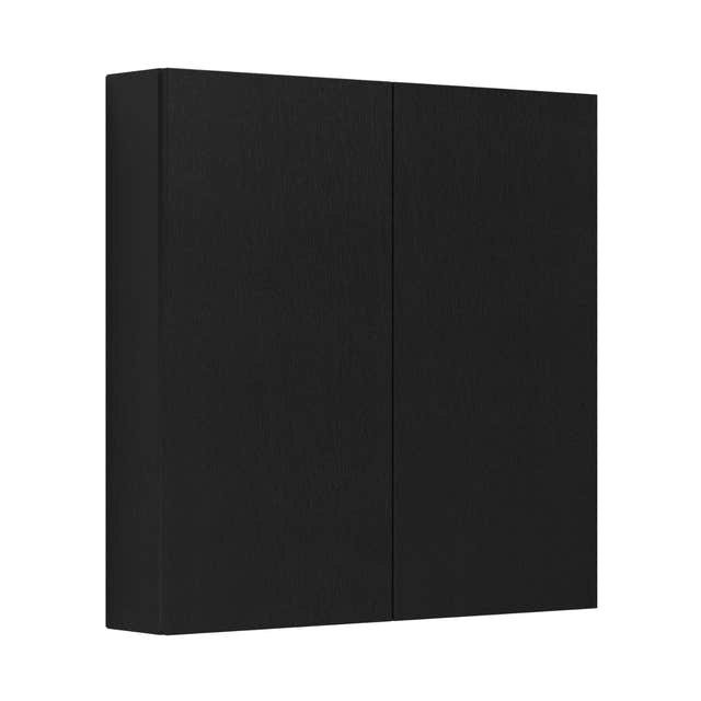 Dansani Calidris Glatt Overskap 2 dører Eik noir / 80cm Dansani Sideskap bad DA-C34-1044