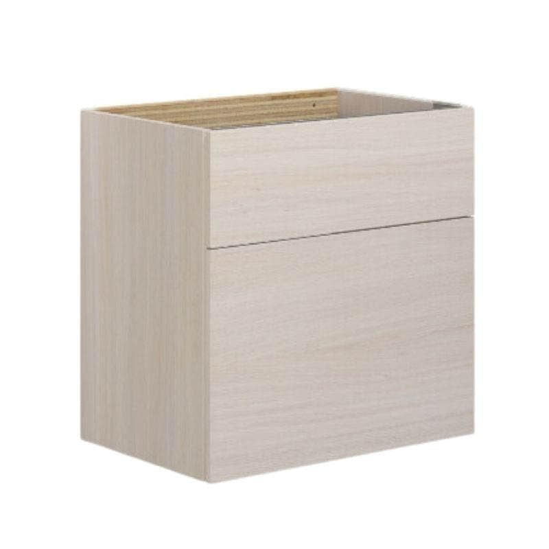 Dansani Calidris Glatt Servantskap D40cm 2 skuff ekstra høy underskuff Hvit eik / 60cm Dansani Servantskap DA-C11-1075