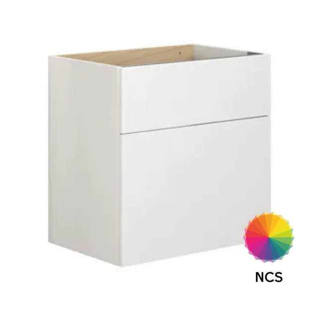 Dansani Calidris Glatt Servantskap D40cm 2 skuff ekstra høy underskuff NCS eik / 60cm Dansani Servantskap DA-C11-1066