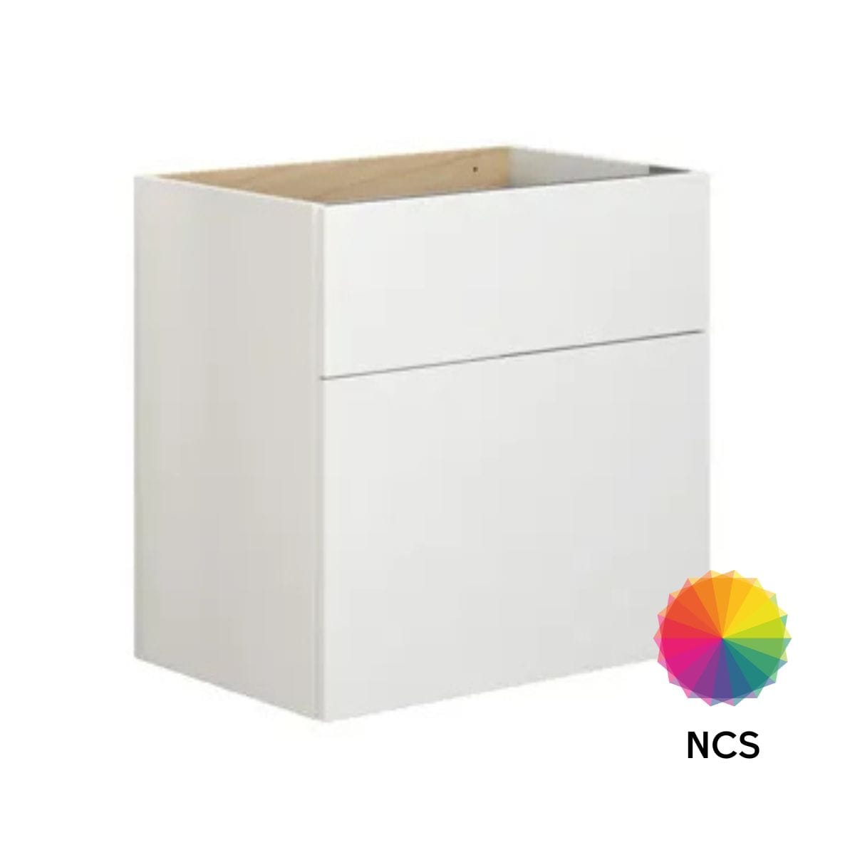 Dansani Calidris Glatt Servantskap D40cm 2 skuff ekstra høy underskuff NCS farge / 60cm Dansani Servantskap DA-C11-1099