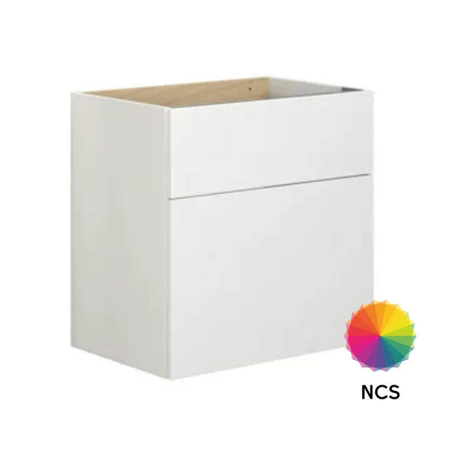 Dansani Calidris Glatt Servantskap D40cm 2 skuff ekstra høy underskuff NCS farge / 60cm Dansani Servantskap DA-C11-1099