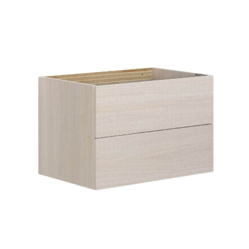 Dansani Calidris Glatt Servantskap D40cm 2 skuff Hvit eik / 60cm Dansani Servantskap DA-C06-1075