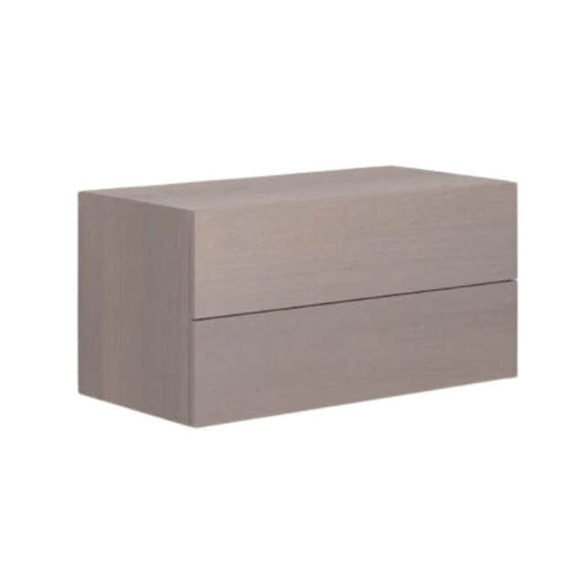 Dansani Calidris Glatt Skap 2 skuff D40cm Grå eik / 80cm Dansani Sideskap bad DA-C45-1076