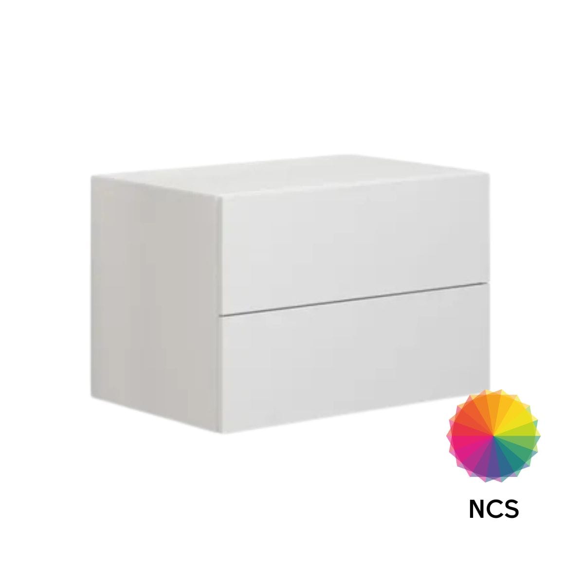Dansani Calidris Glatt Skap 2 skuff D40cm NCS farge / 60cm Dansani Sideskap bad DA-C44-1099