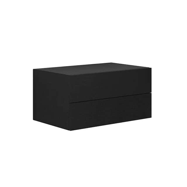 Dansani Calidris Glatt Skap 2 skuff D50cm Eik noir / 80cm Dansani Sideskap bad DA-C57-1044