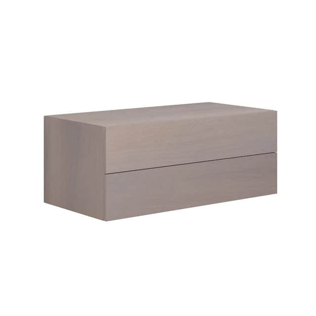 Dansani Calidris Glatt Skap 2 skuff D50cm Grå eik / 100cm Dansani Sideskap bad DA-C58-1076