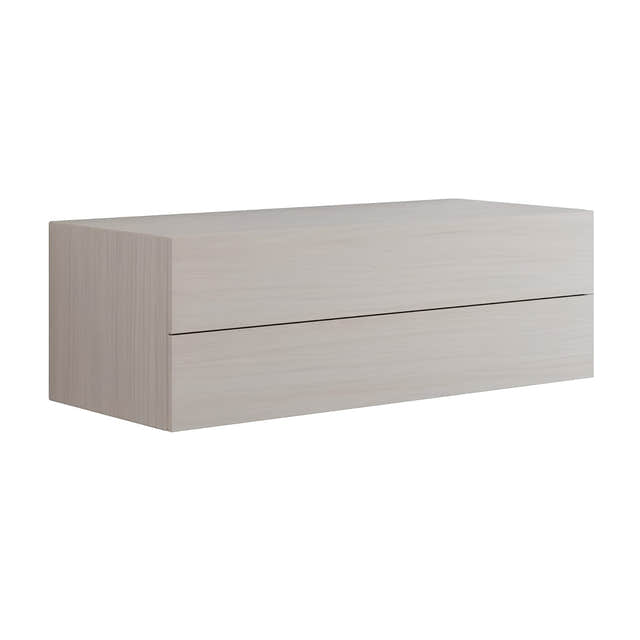 Dansani Calidris Glatt Skap 2 skuff D50cm Hvit eik / 120cm Dansani Sideskap bad DA-C127-1075