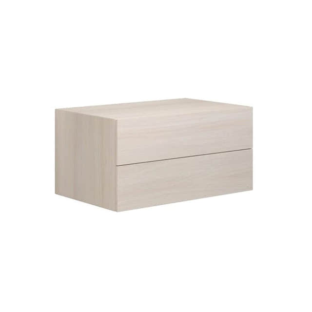 Dansani Calidris Glatt Skap 2 skuff D50cm Hvit eik / 80cm Dansani Sideskap bad DA-C57-1075