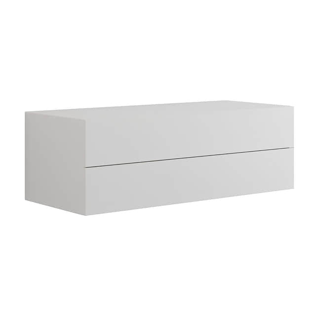 Dansani Calidris Glatt Skap 2 skuff D50cm Hvit matt / 120cm Dansani Sideskap bad DA-C127-1010