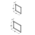 Dansani Calidris Konsoll til Benkeplate D41-51xB3xH40cm