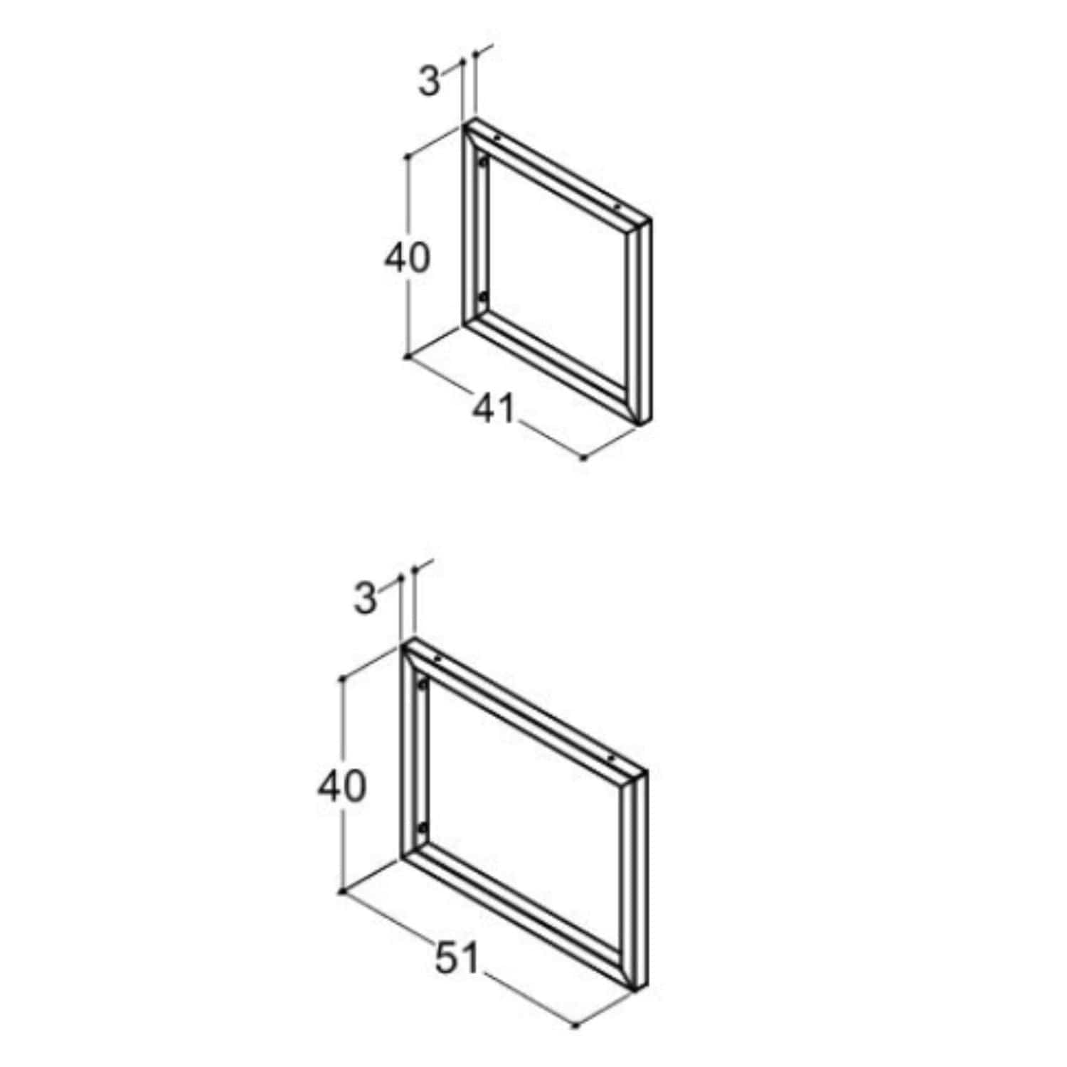 Dansani Calidris Konsoll til Benkeplate D41-51xB3xH40cm Dansani Reservedel toalett