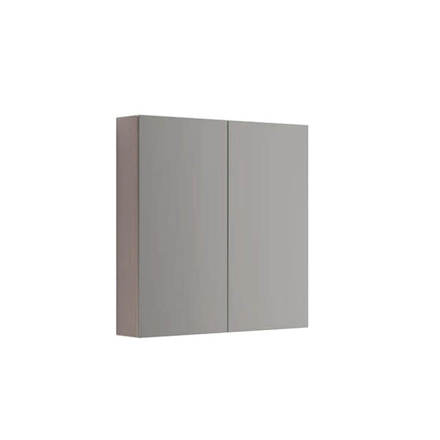 Dansani Calidris Overskap 2 dører B80xH80xD15cm - Speil Grå eik Dansani Sideskap bad DA-C34-5076