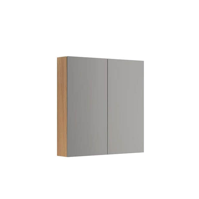 Dansani Calidris Overskap 2 dører B80xH80xD15cm - Speil Lys eik Dansani Sideskap bad DA-C34-5078