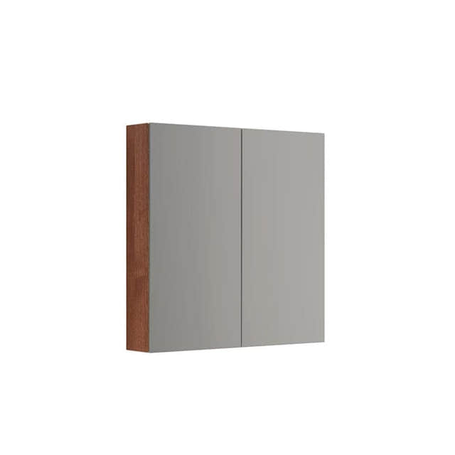 Dansani Calidris Overskap 2 dører B80xH80xD15cm - Speil Rødbrun eik Dansani Sideskap bad DA-C34-5077