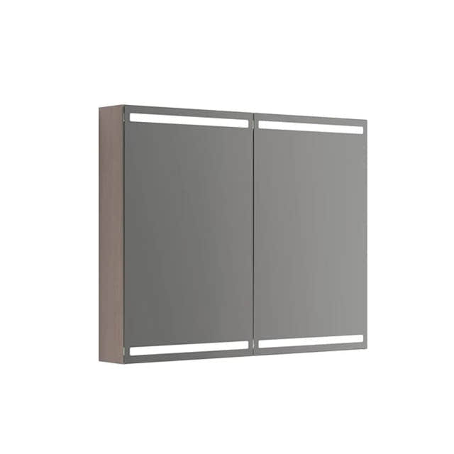 Dansani Calidris Parallel Speilskap 100cm 2 dører / Grå eik Dansani Speilskap DA-S840-176