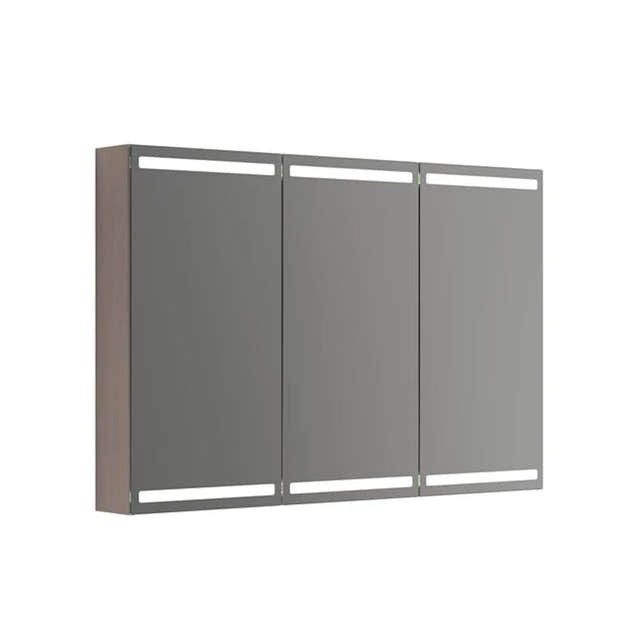 Dansani Calidris Parallel Speilskap 120cm 3 dører / Grå eik Dansani Speilskap DA-S843-176
