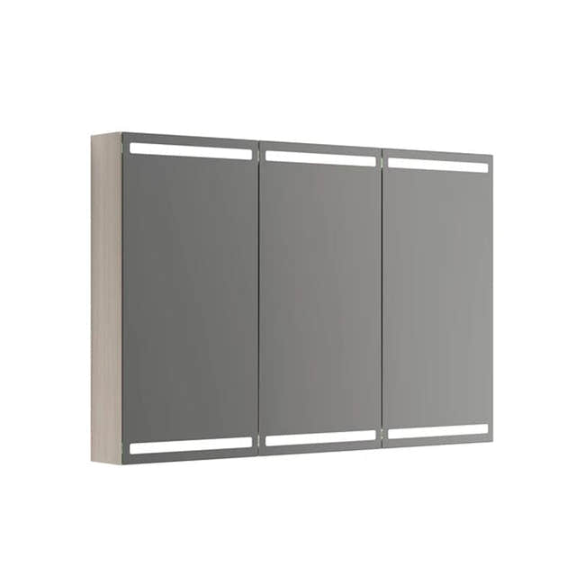 Dansani Calidris Parallel Speilskap 120cm 3 dører / Hvit eik Dansani Speilskap DA-S843-175