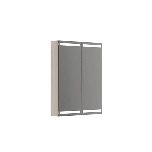 Dansani Calidris Parallel Speilskap 60cm 2 dører / Hvit eik Dansani Speilskap DA-S846-175