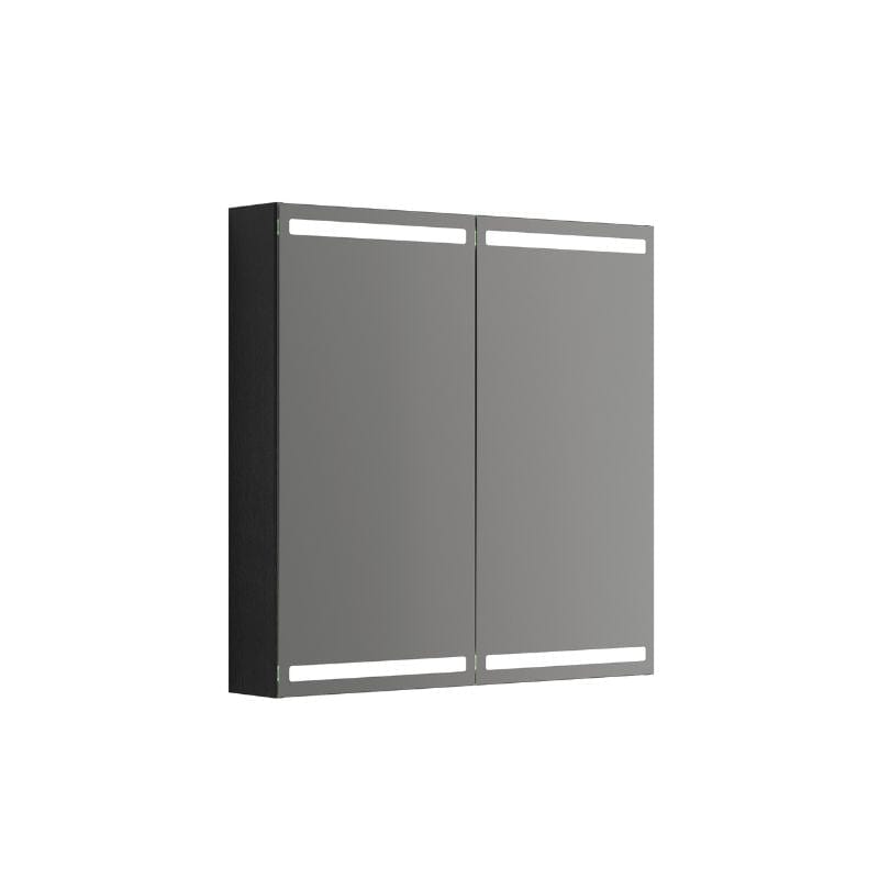 Dansani Calidris Parallel Speilskap 80cm 2 dører / Eik noir Dansani Speilskap DA-S848-144