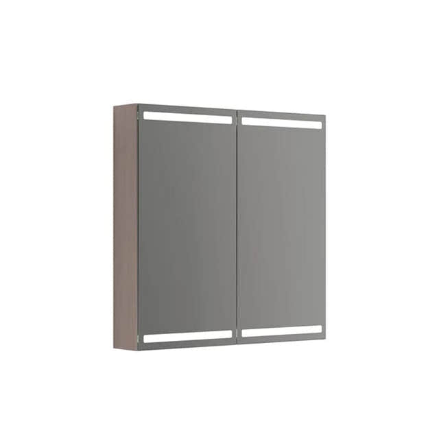 Dansani Calidris Parallel Speilskap 80cm 2 dører / Grå eik Dansani Speilskap DA-S848-176