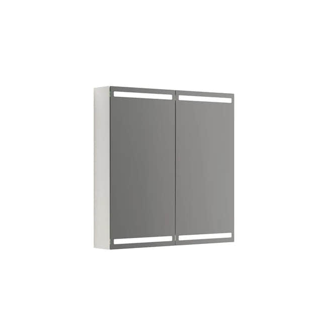 Dansani Calidris Parallel Speilskap 80cm 2 dører / Hvit matt Dansani Speilskap DA-S848-110