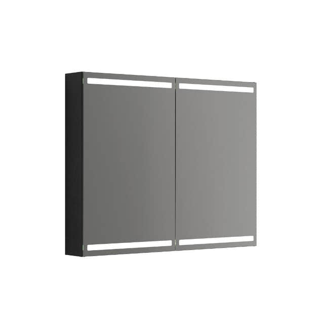 Dansani Calidris Parallel Speilskap Eik noir / 100cm 2 dører Dansani Speilskap DA-S840-144