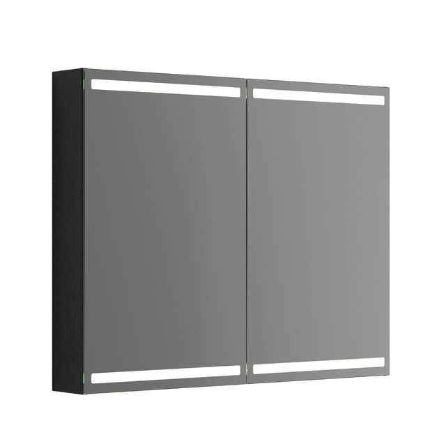 Dansani Calidris Parallel Speilskap Eik noir / 100cm 2 dører Dansani Speilskap DA-S840-144