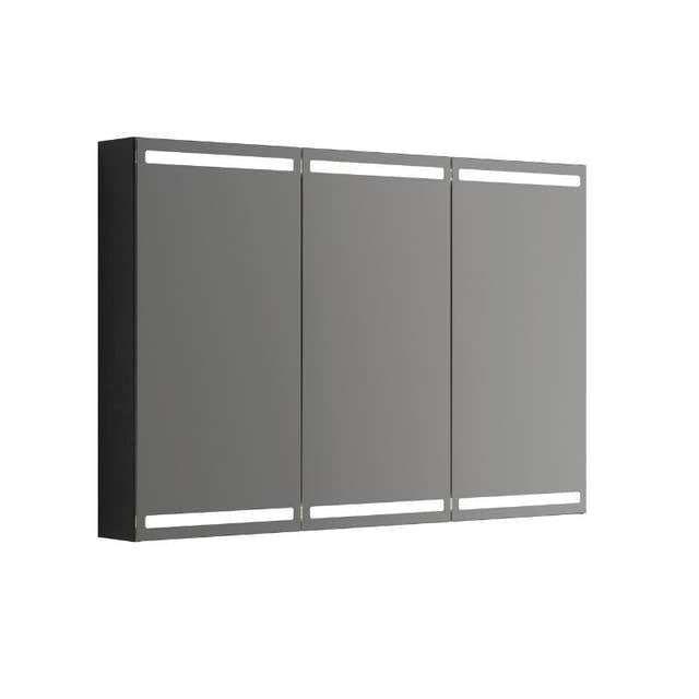 Dansani Calidris Parallel Speilskap Eik noir / 120cm 3 dører Dansani Speilskap DA-S843-144
