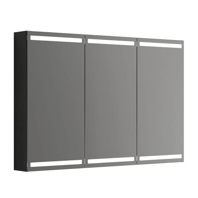 Dansani Calidris Parallel Speilskap Eik noir / 120cm 3 dører Dansani Speilskap DA-S843-144
