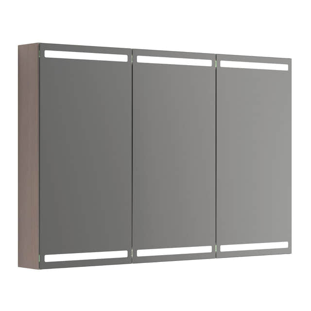 Dansani Calidris Parallel Speilskap Grå eik / 120cm 3 dører Dansani Speilskap DA-S843-176