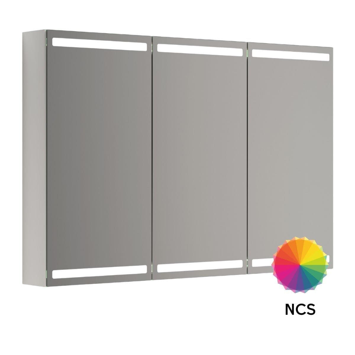 Dansani Calidris Parallel Speilskap NCS eik / 120cm 3 dører Dansani Speilskap DA-S843-166