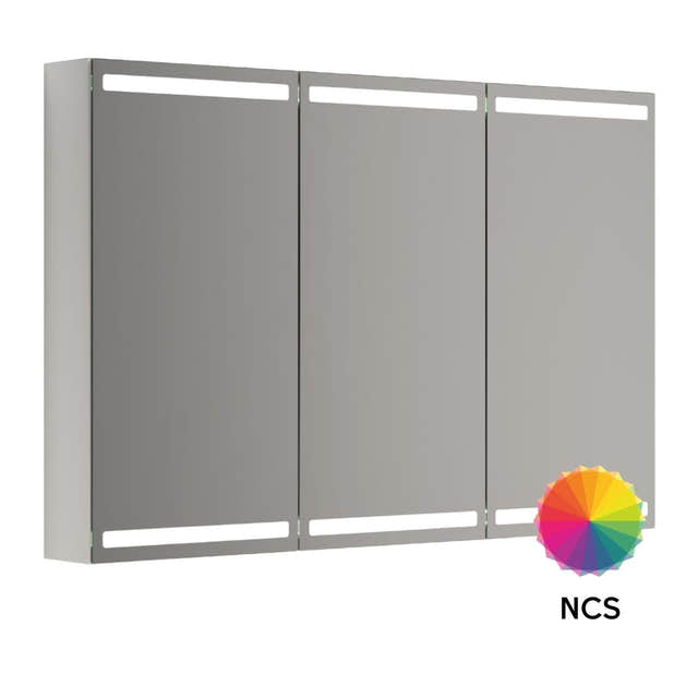 Dansani Calidris Parallel Speilskap NCS eik / 120cm 3 dører Dansani Speilskap DA-S843-166