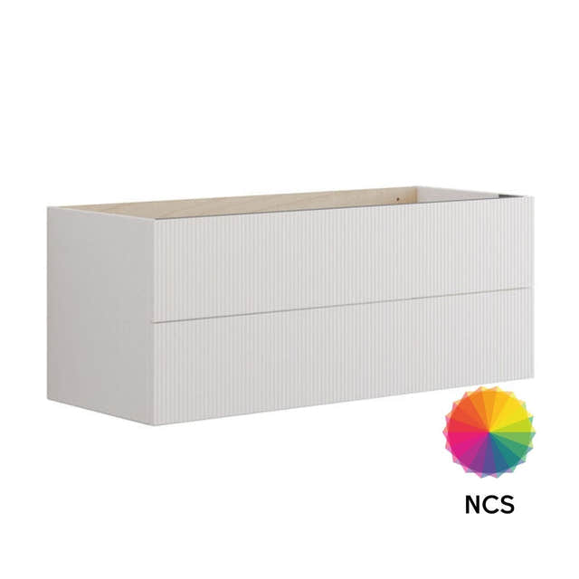 Dansani Calidris Rillet Servantskap 2 skuff D40cm NCS farge / 100cm Dansani Servantskap DA-C08-C099