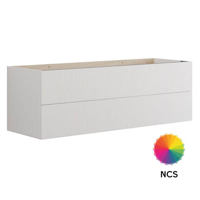 Dansani Calidris Rillet Servantskap 2 skuff D40cm NCS farge / 120cm dobbel Dansani Servantskap DA-C10-C099
