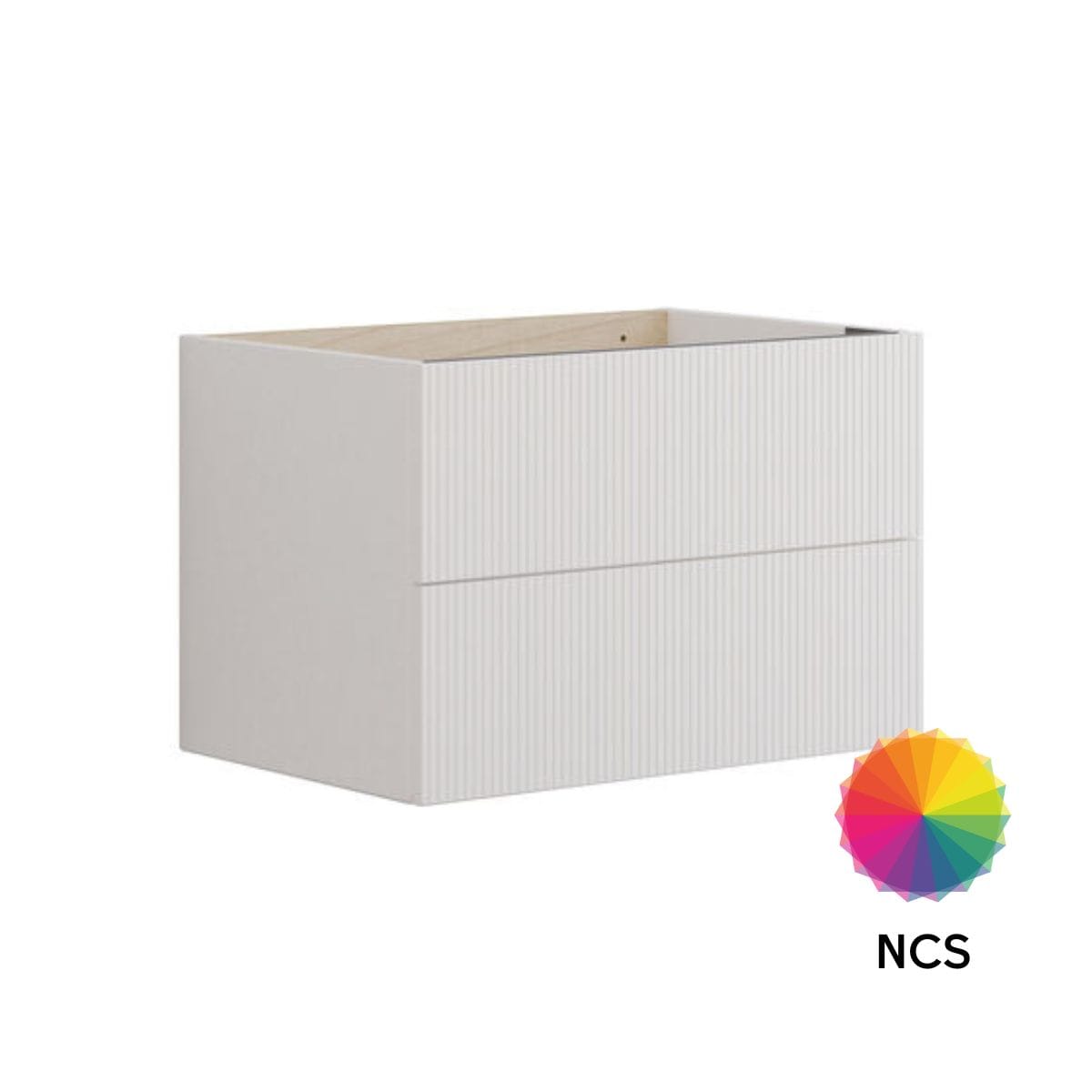 Dansani Calidris Rillet Servantskap 2 skuff D40cm NCS farge / 60cm Dansani Servantskap DA-C06-C099