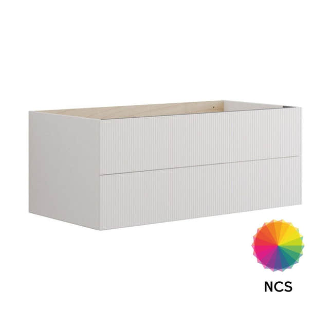 Dansani Calidris Rillet Servantskap 2 skuff D50cm NCS farge / 100cm Dansani Servantskap DA-C23-C099