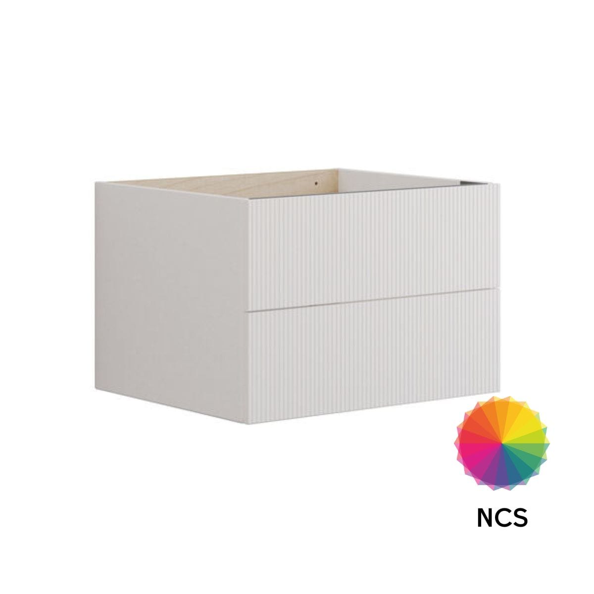 Dansani Calidris Rillet Servantskap 2 skuff D50cm NCS farge / 60cm Dansani Servantskap DA-C21-C099