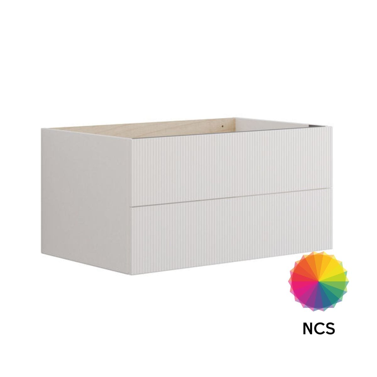 Dansani Calidris Rillet Servantskap 2 skuff D50cm NCS farge / 80cm Dansani Servantskap DA-C22-C099