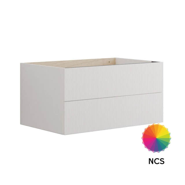 Dansani Calidris Rillet Servantskap 2 skuff D50cm NCS farge / 80cm Dansani Servantskap DA-C22-C099