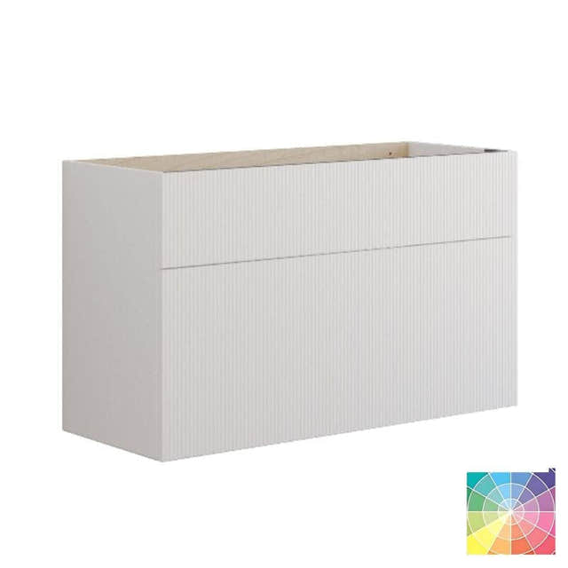 Dansani Calidris Rillet Servantskap D40cm 2 skuff ekstra høy underskuff NCS farge / 100cm Dansani Servantskap DA-C13-C099