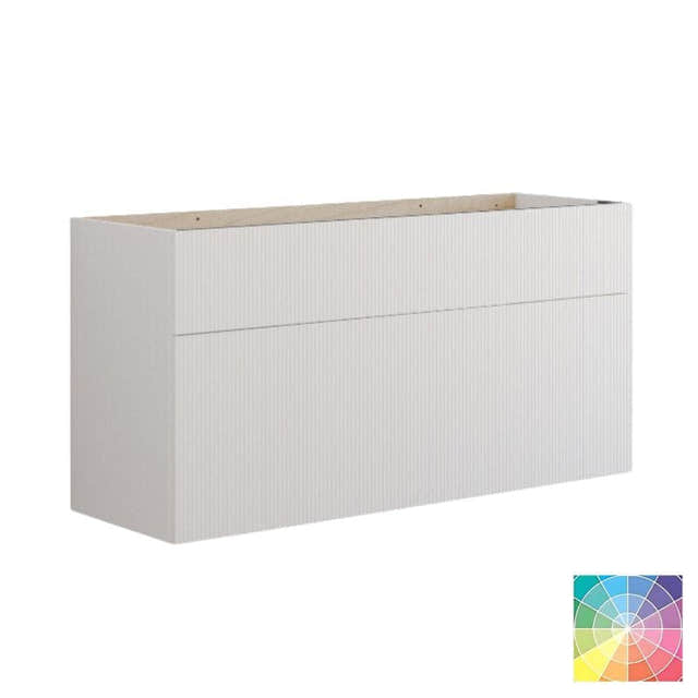Dansani Calidris Rillet Servantskap D40cm 2 skuff ekstra høy underskuff NCS farge / 120cm Dansani Servantskap DA-C14-C099