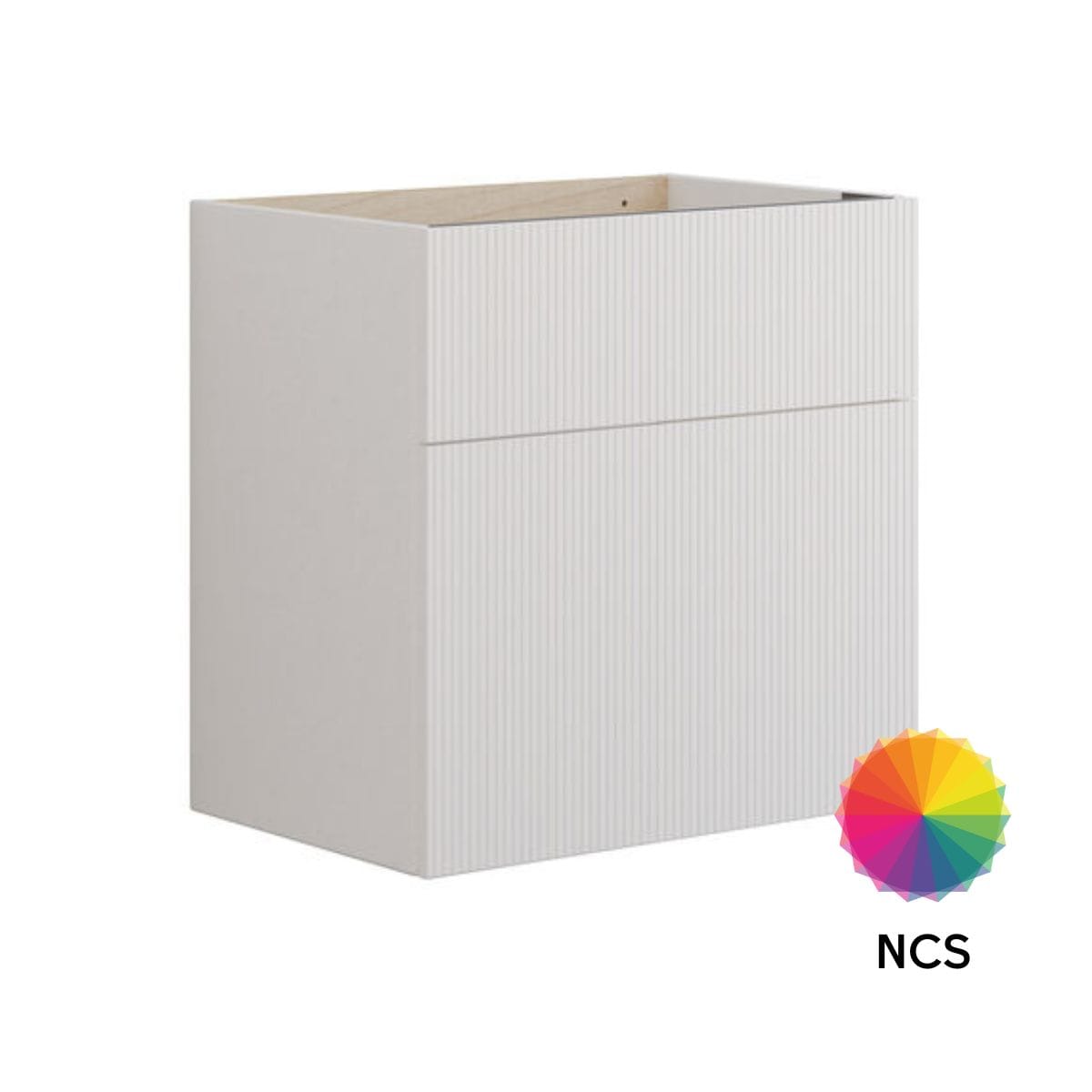 Dansani Calidris Rillet Servantskap D40cm 2 skuff ekstra høy underskuff NCS farge / 60cm Dansani Servantskap DA-C11-C099