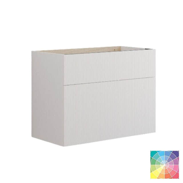 Dansani Calidris Rillet Servantskap D40cm 2 skuff ekstra høy underskuff NCS farge / 80cm Dansani Servantskap DA-C12-C099