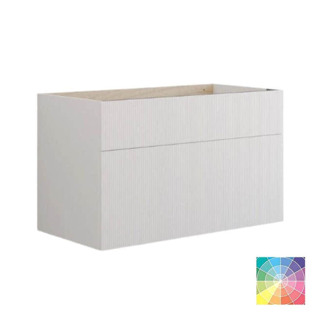 Dansani Calidris Rillet Servantskap D50cm 2 skuff ekstra høy underskuff NCS farge / 100cm Dansani Servantskap DA-C28-C099